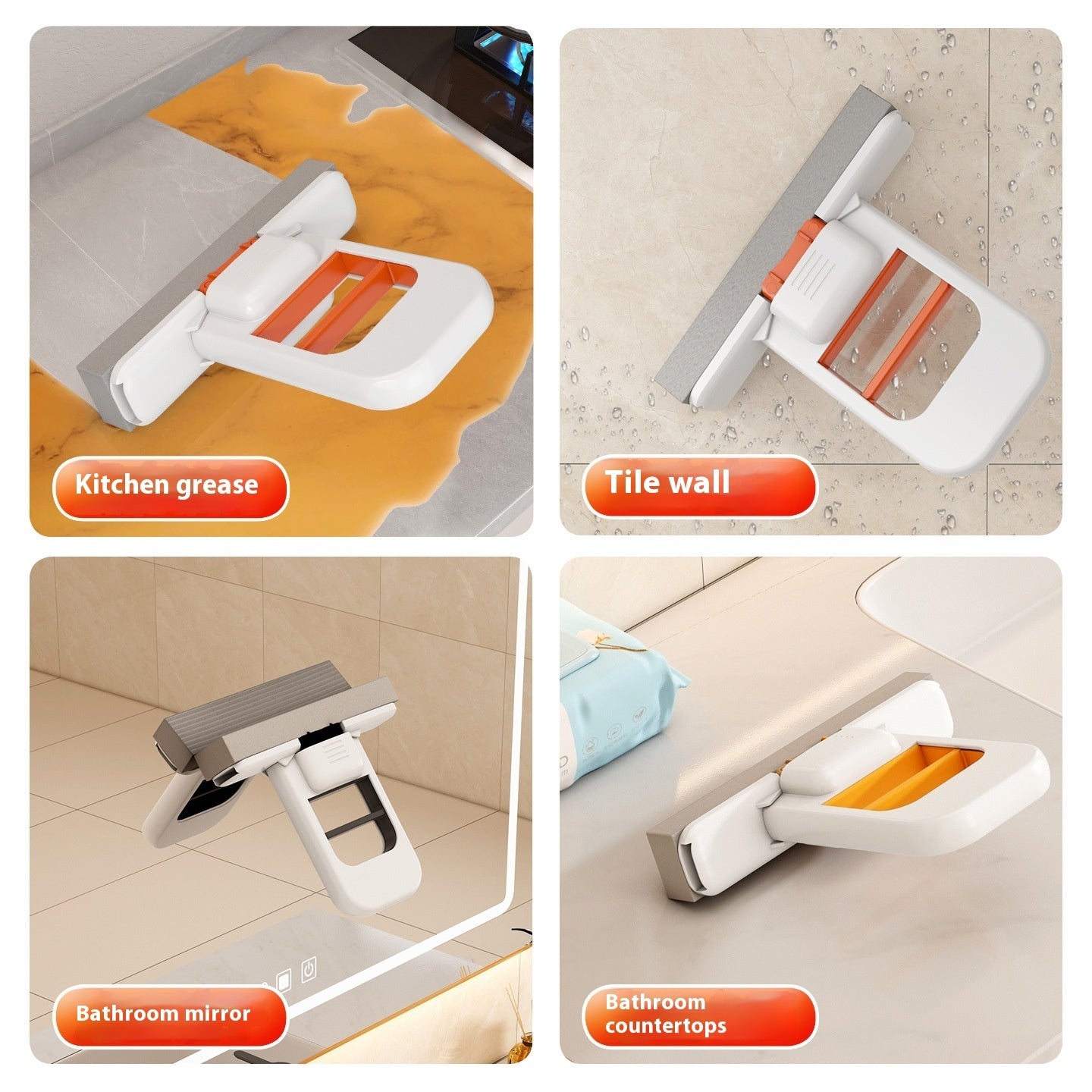 Katlanabilir, dayanıklı, elle yıkanabilir mini temizlik mop’u